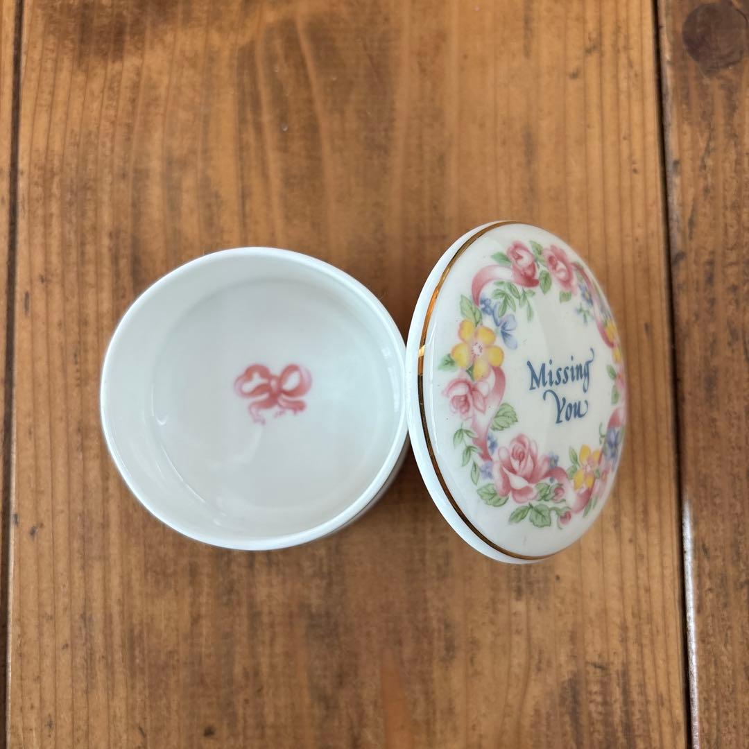 ハロッズ　ヴィンテージ　ボーンチャイナ　トリンケットボックス　小物入れ