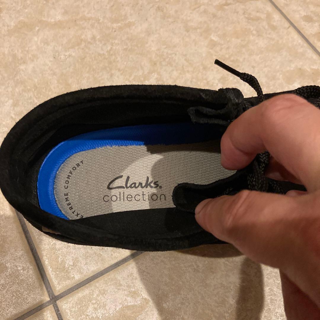 Clarks クラークス ワラビーブーツ 黒 25.5cm 美品