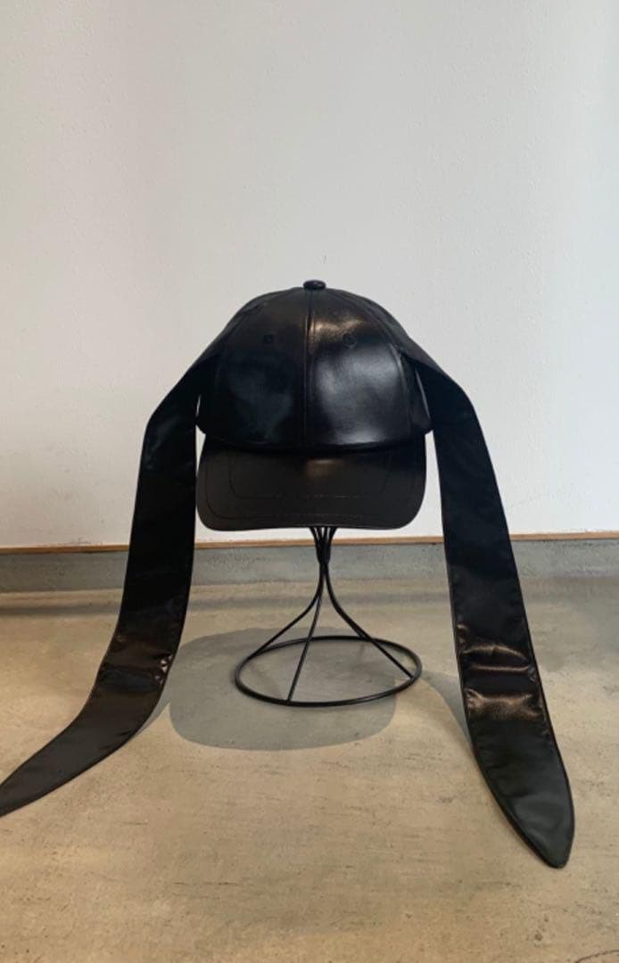 MASU ロングイヤー サテンキャップ BLACK 24ss
