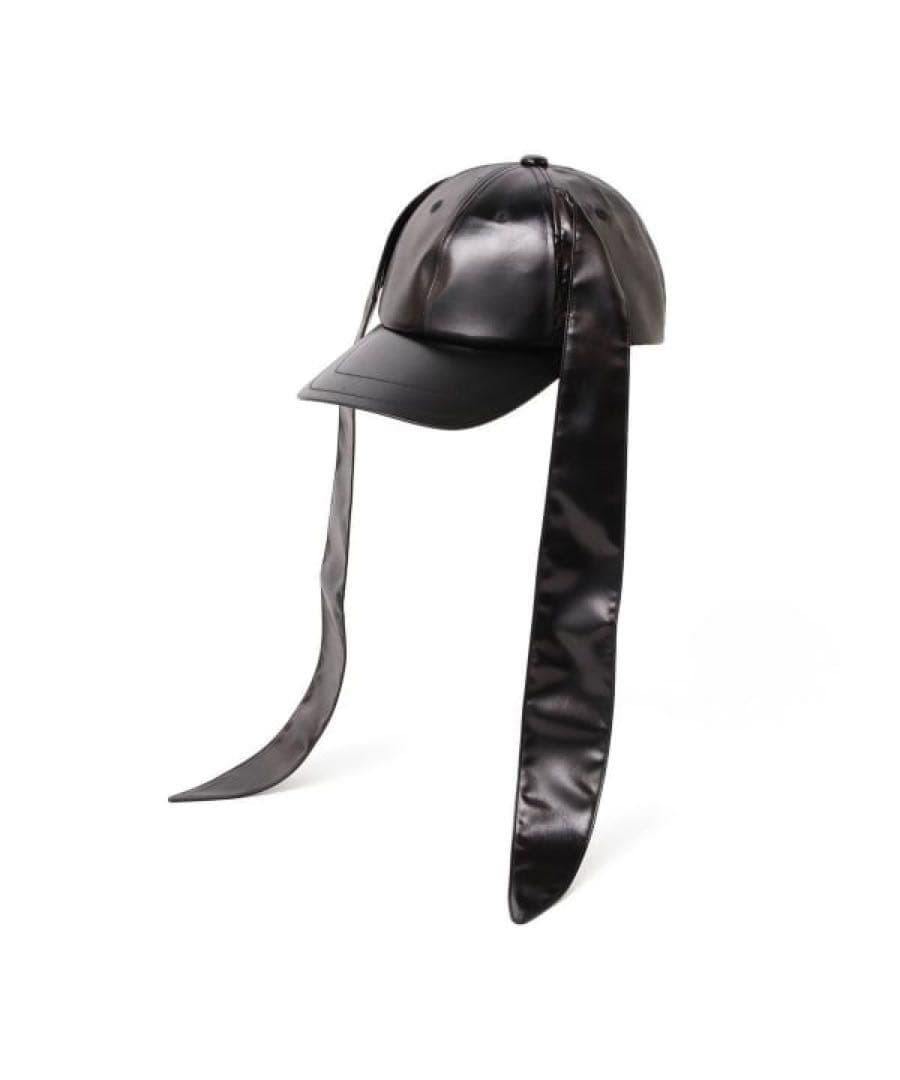 MASU ロングイヤー サテンキャップ BLACK 24ss