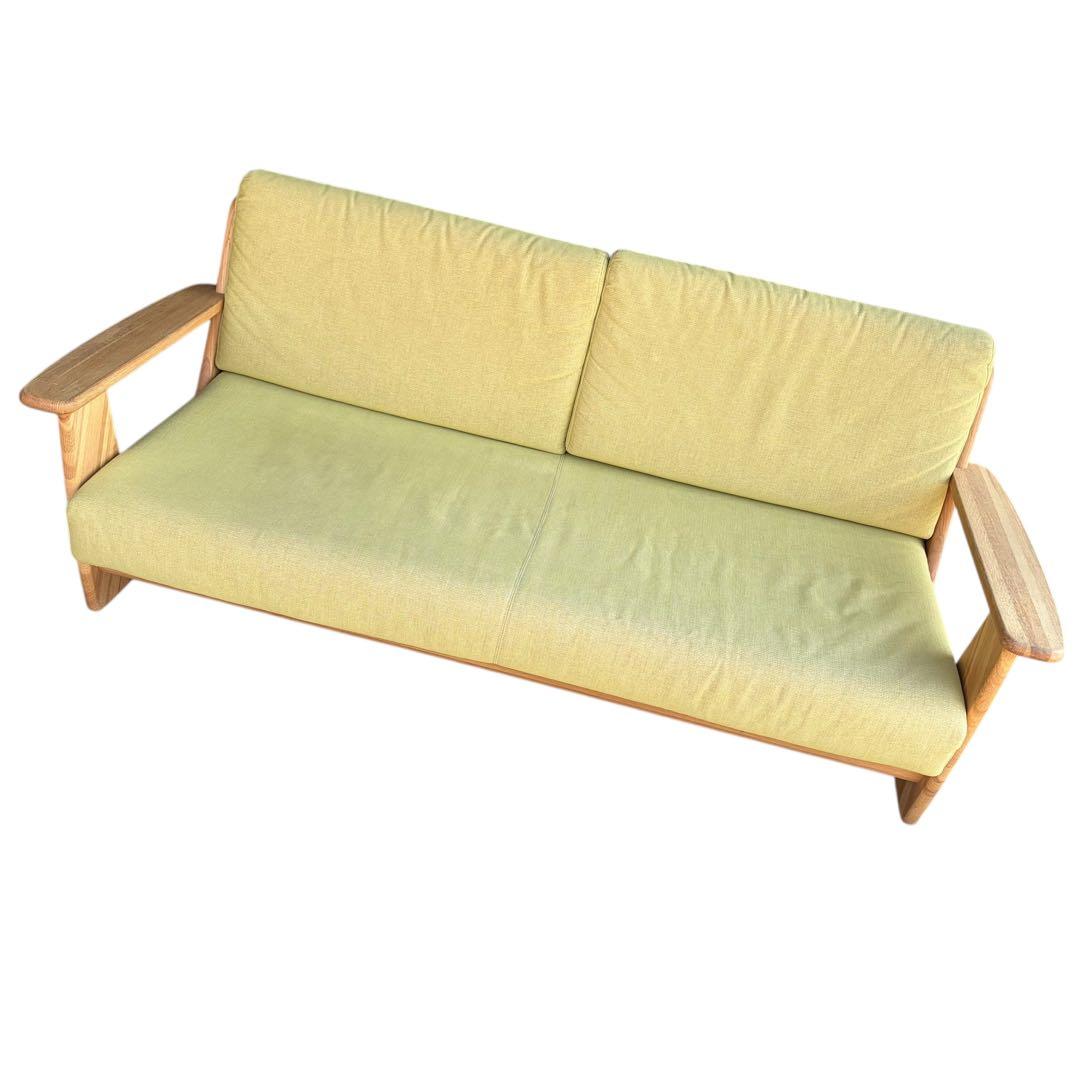 極美品 飛騨産業 baguette life バゲット ライフ 3人掛け ソファ