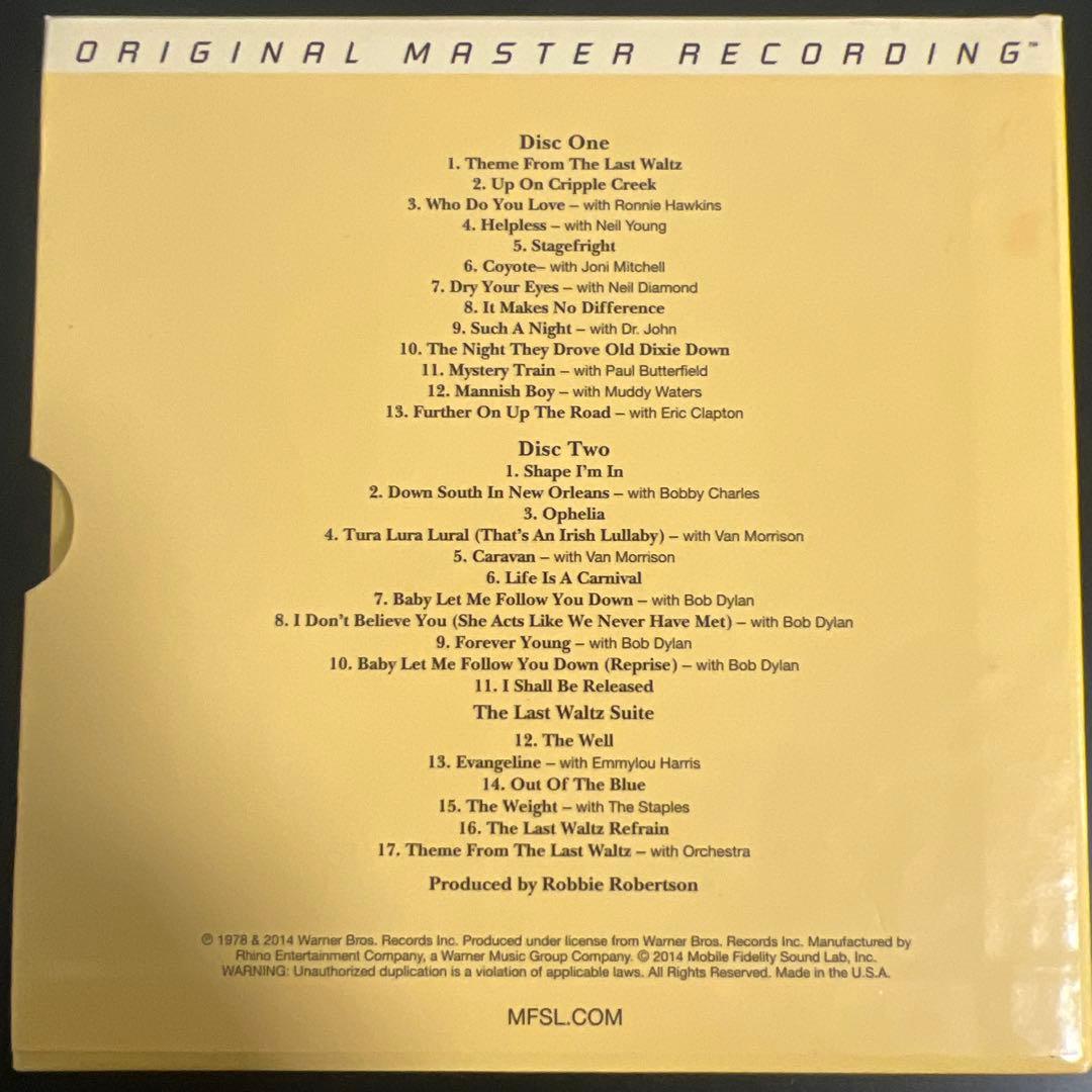 洋楽 The Band Last Waltz MFSL SACD