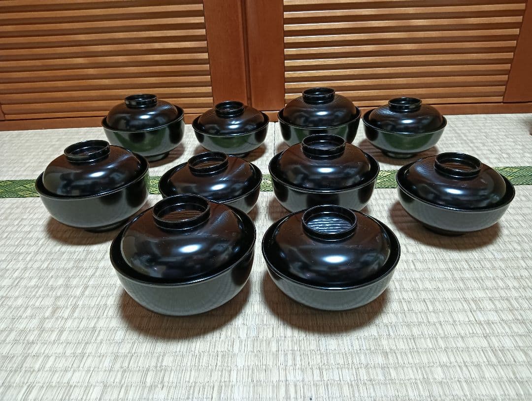 【Cecile】輪島塗　 岡本陽斎作　小丸椀 ５組セット