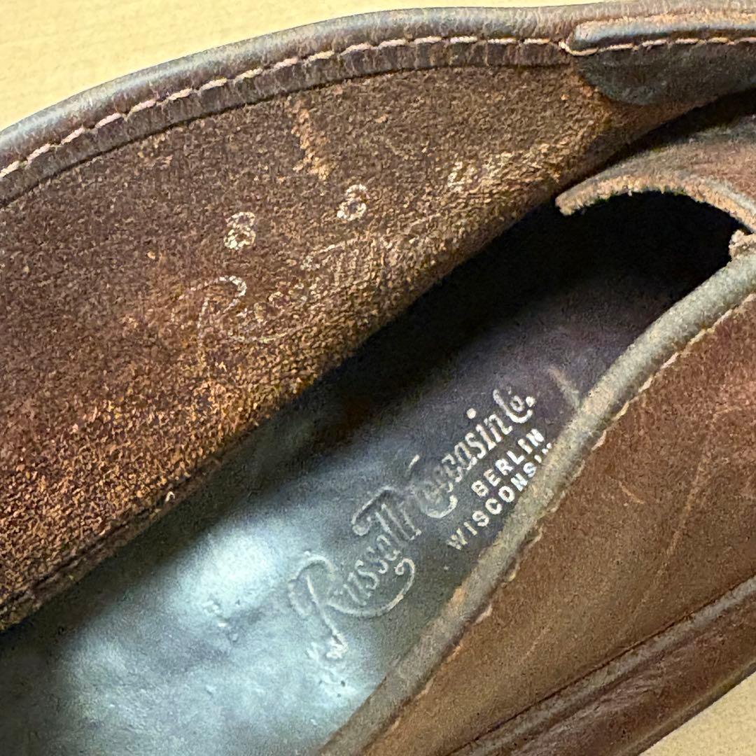 ラッセルモカシン　スポーティングクレーチャッカ　4アイレット 8E オイルレザー