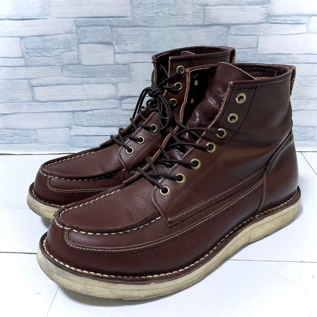 Danner ダナー ワークブーツ 本革 USA モックトゥ 26 ブラウン