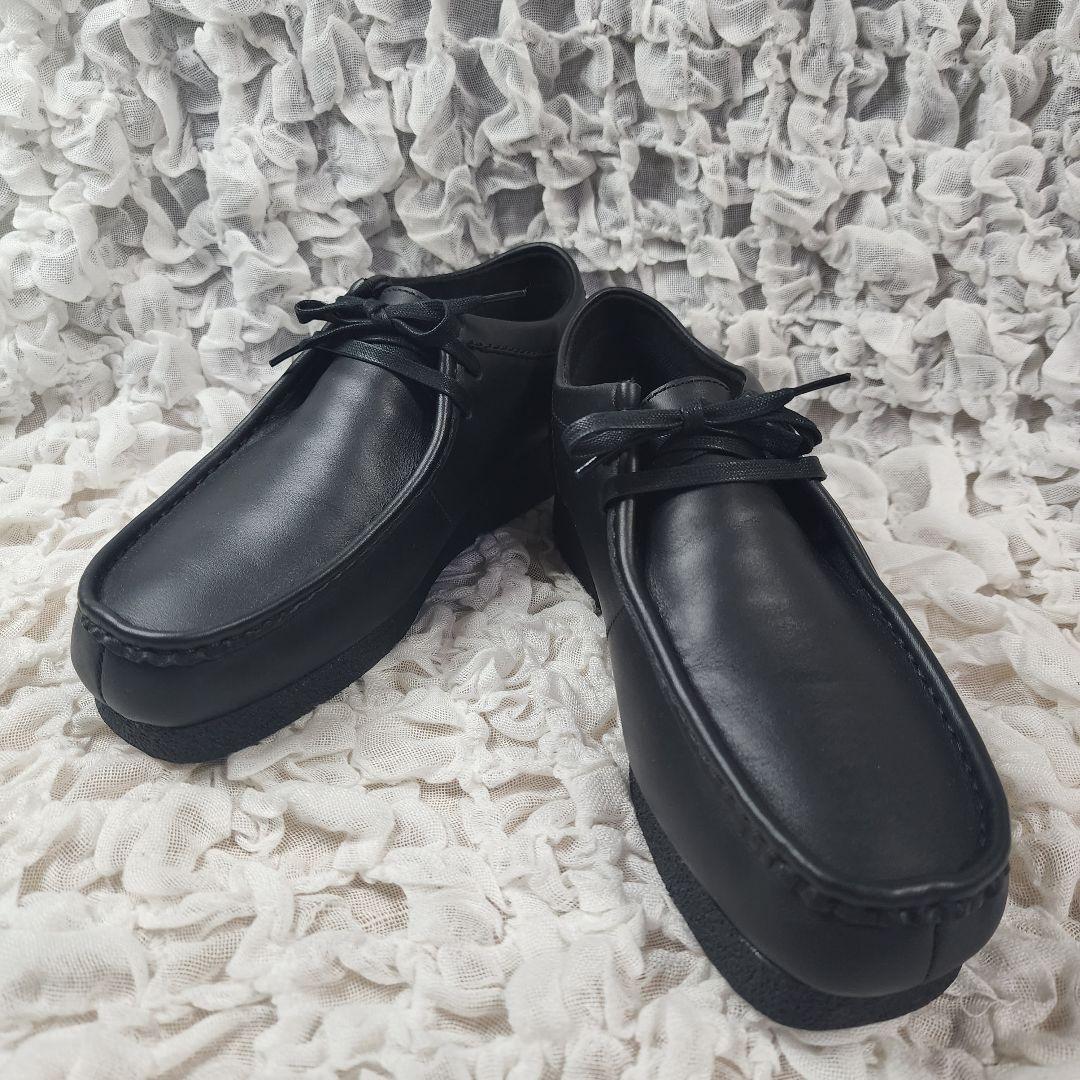 バトこし未使用 クラークス ワラビー エボ ウォータープルーフ レザー