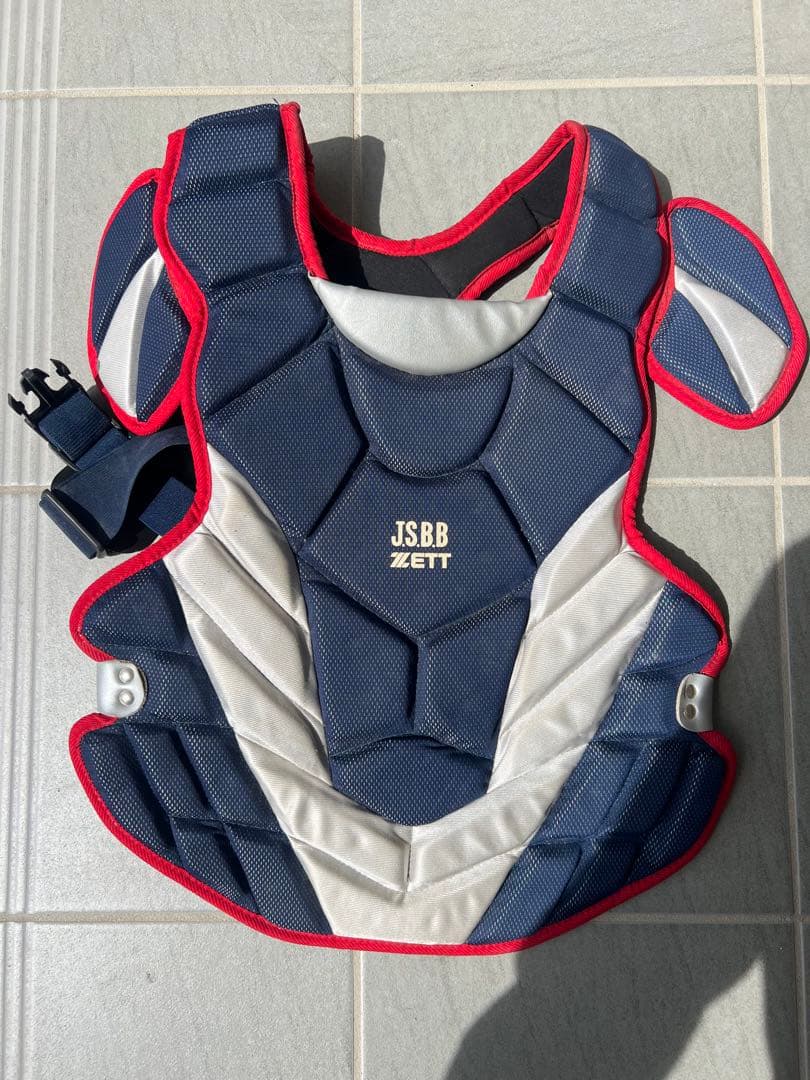ZETT JSBB キャッチャー用防具 ネイビー/レッド