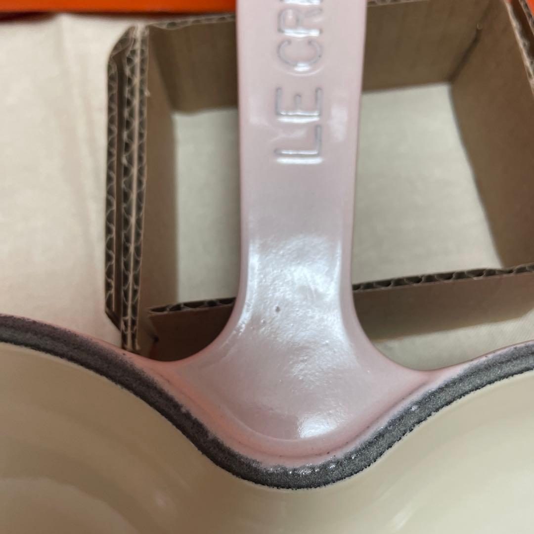 ルクルーゼ ハート　スキレット ダムール　26cm シェルピンク