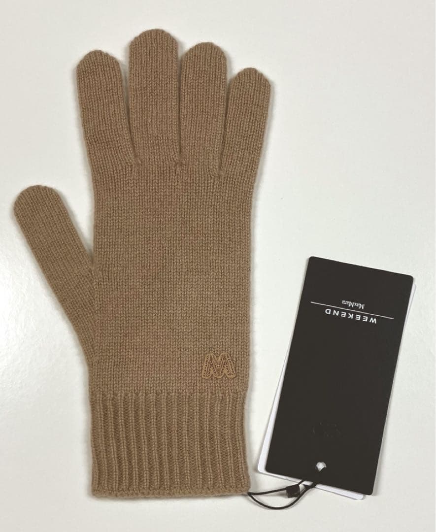 マックスマーラ カシミヤグローブ キャメル