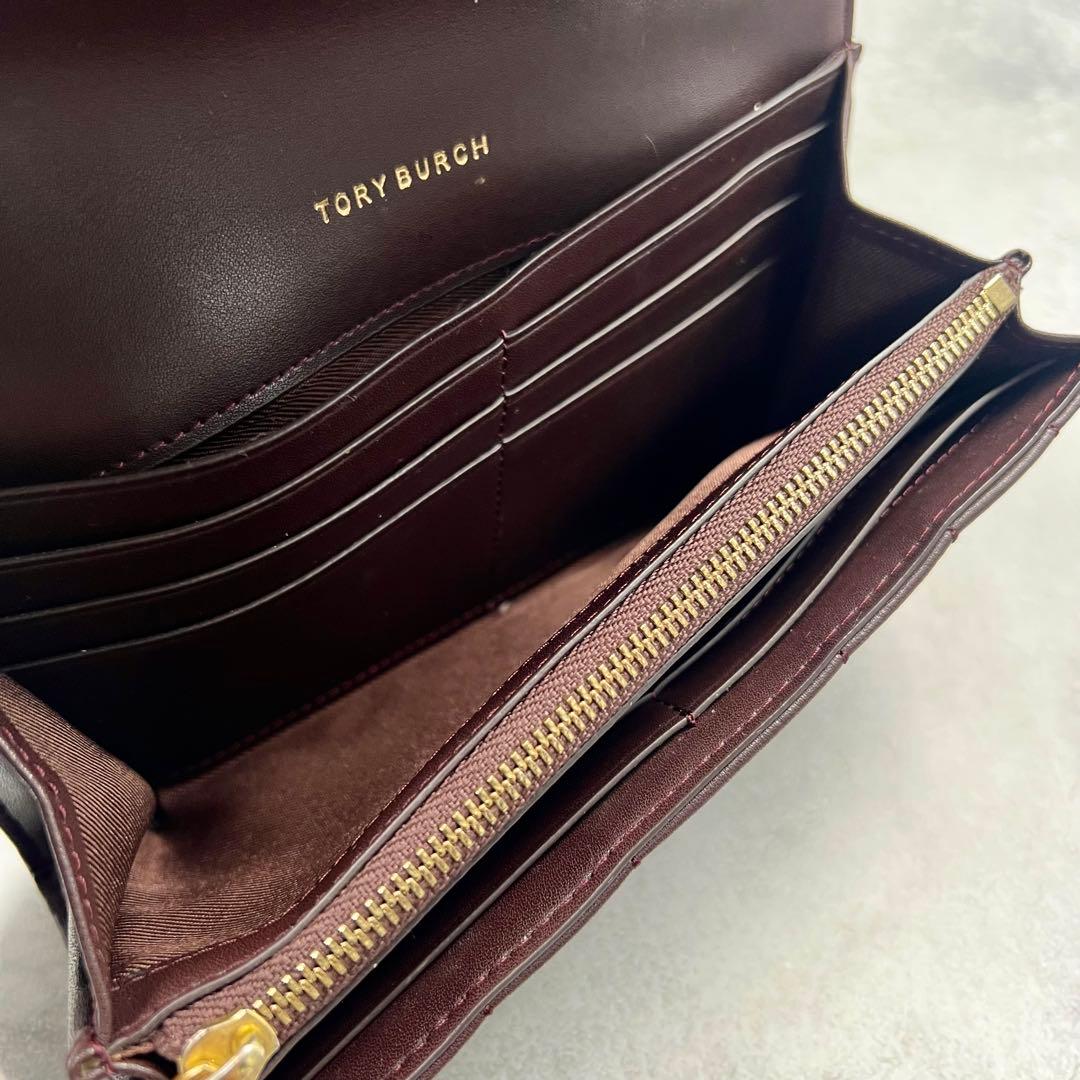 専用　TORY BURCH ターンロック ブラウン 長財布 8194