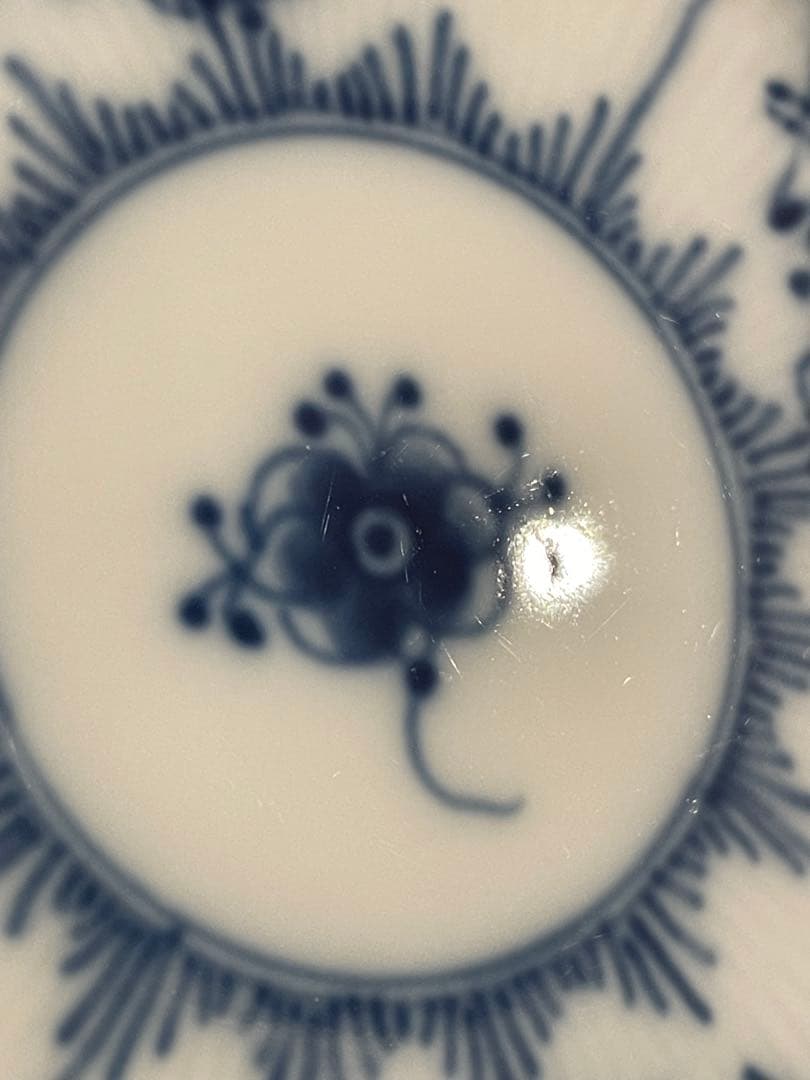 ロイヤルコペンハーゲン ブルーフルーテッド フルレース プレート 15cm