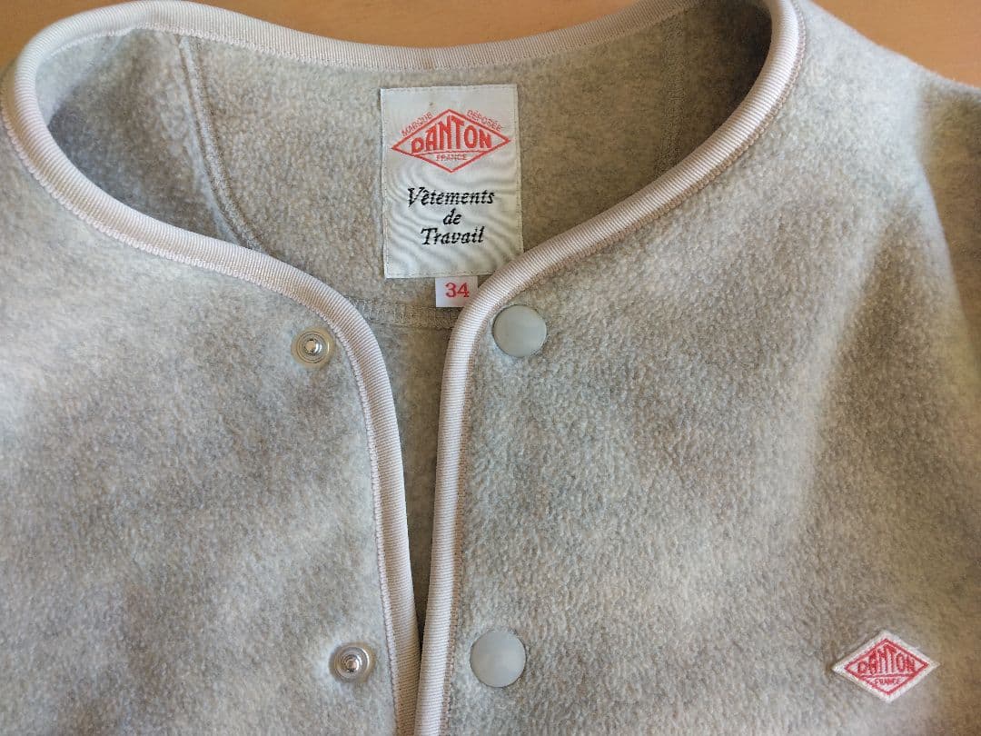 DANTON　フリースノーカラージャケット