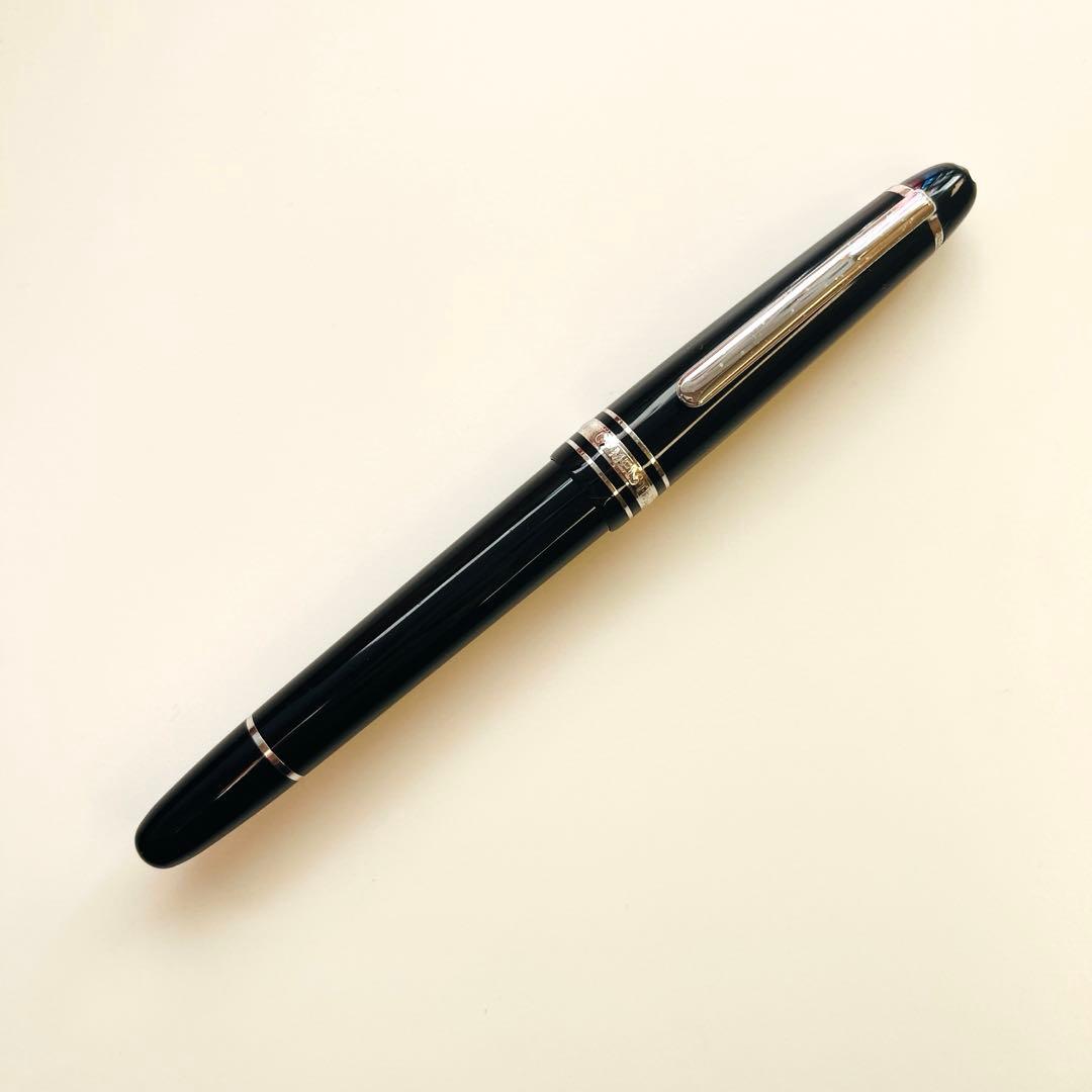 【週末限定】モンブラン P145 プラチナライン 14K コンバーター・インク付