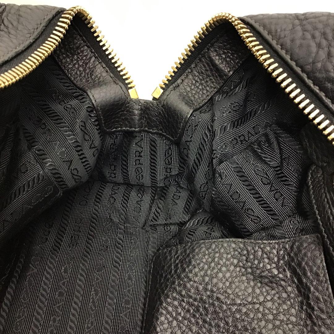 ❣️PRADAプラダ❣️レザーミニボストンバック　ヴィッテロダイノ　B3091M