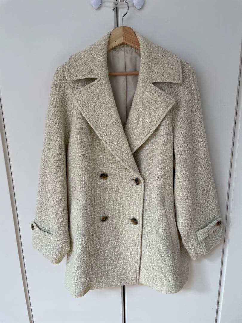 新品gypsohilaジプソフィア Pea Coat White ピーコート