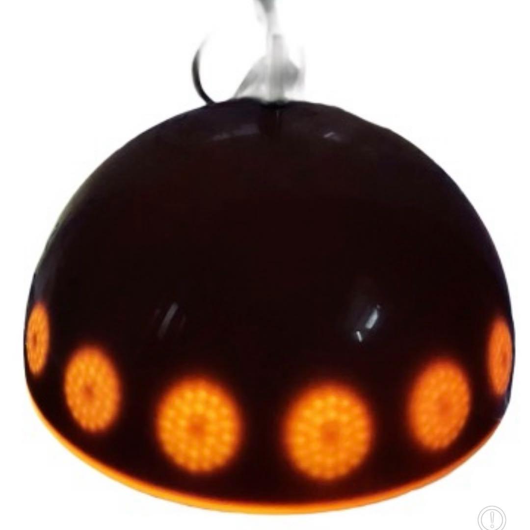 オレンジ色ドーム型ガラスペンダントライト