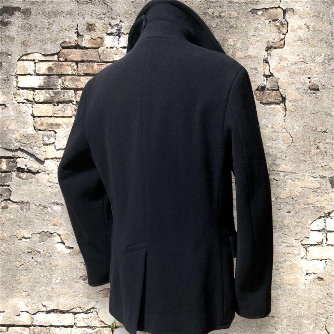 美品 ポロラルフローレン ピーコート ウール ビジネスコート チェスターコート