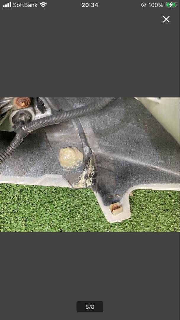 30プリウス　後期純正バンパー　フォグレスロアグリル