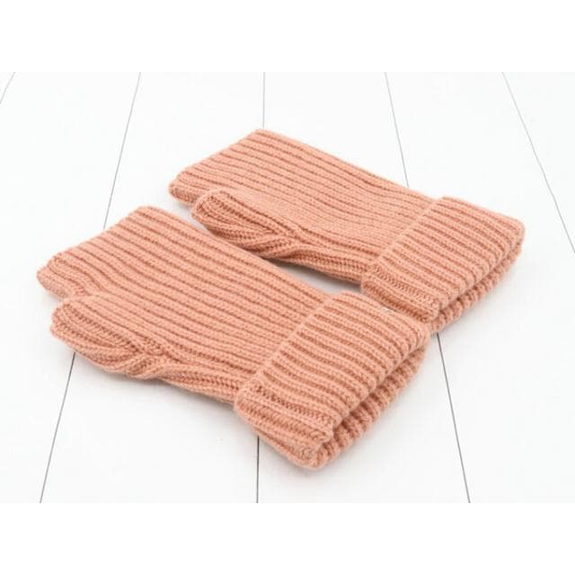 特価 エルメス 手袋 CASHMERE MOHAIR ロゴ 色:ピンクベージュ系