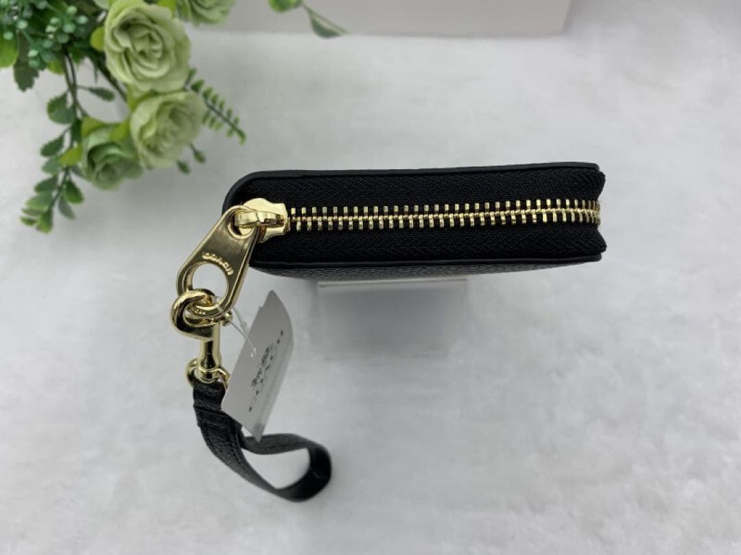 新品 COACH コーチ 長財布 ブラックミッドナイト アコーディオン