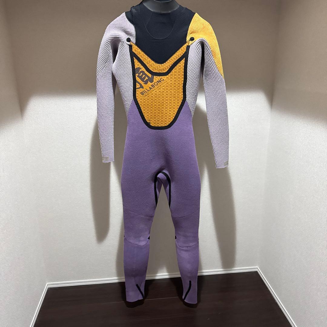 Billabong セミドライ　ブラック　ブルー　頂　フルオーダー