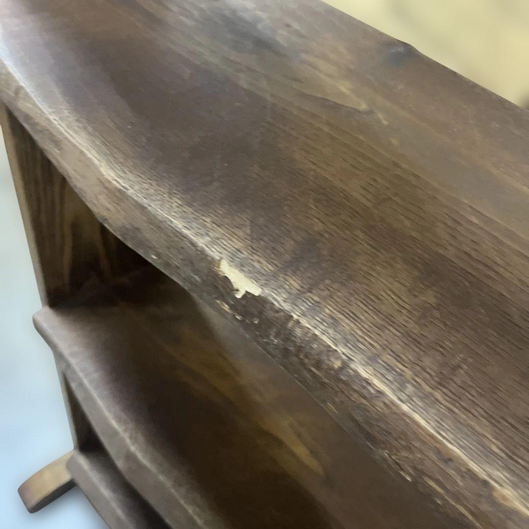 3段ラック◆無垢材◇一点物◇ウッドシェルフ