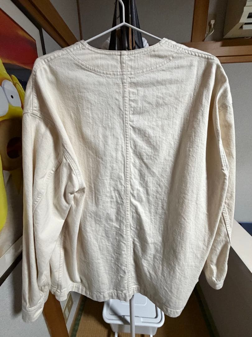 Cotton Drill Collarless Jacket 42 セットアップ