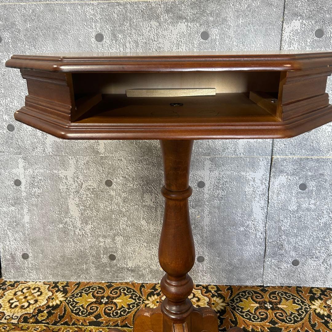 galooon꧁象嵌家具꧂コンソールテーブル サイド 象嵌 猫脚 飾り台