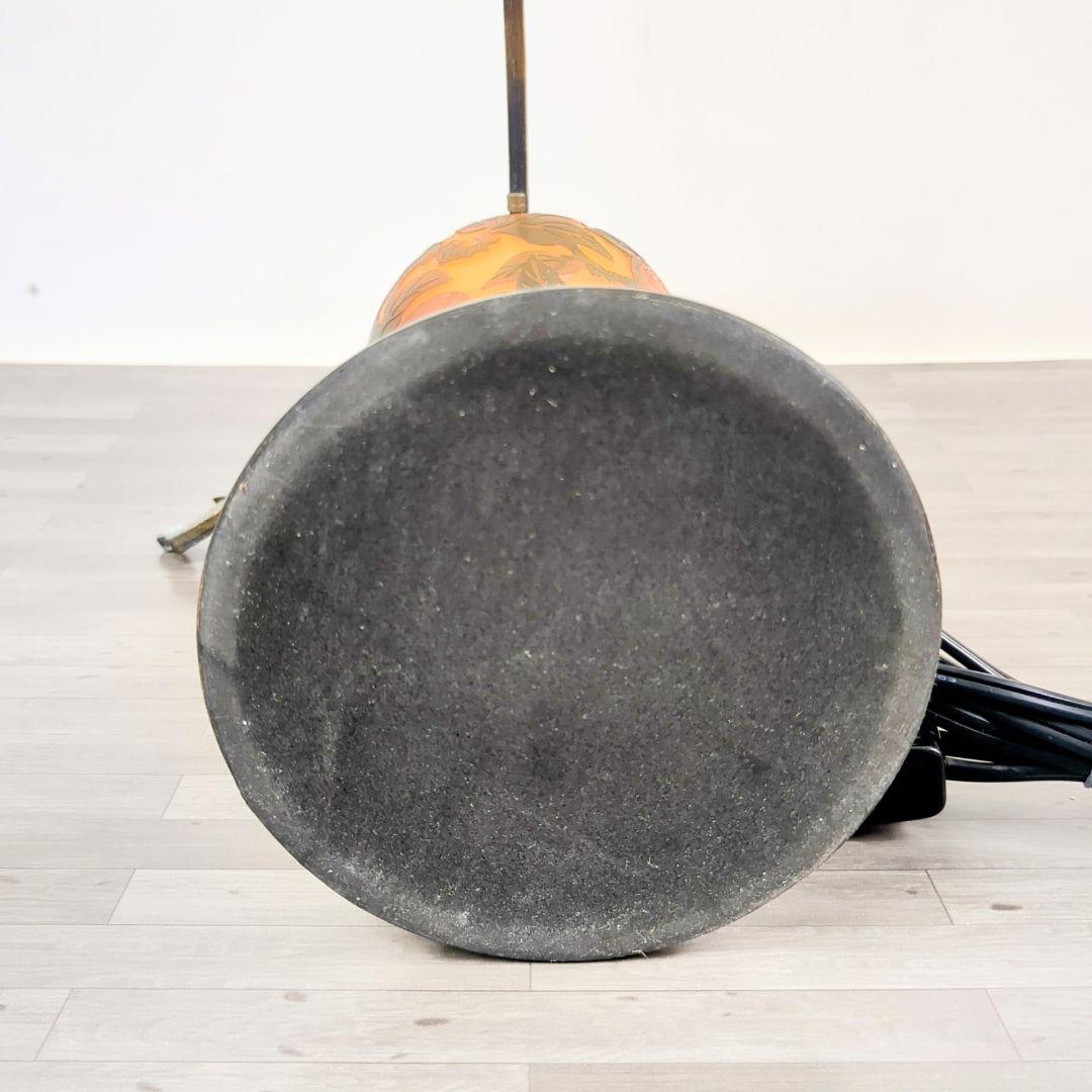 ガレ調　2灯式　アンティーク　テーブルランプ