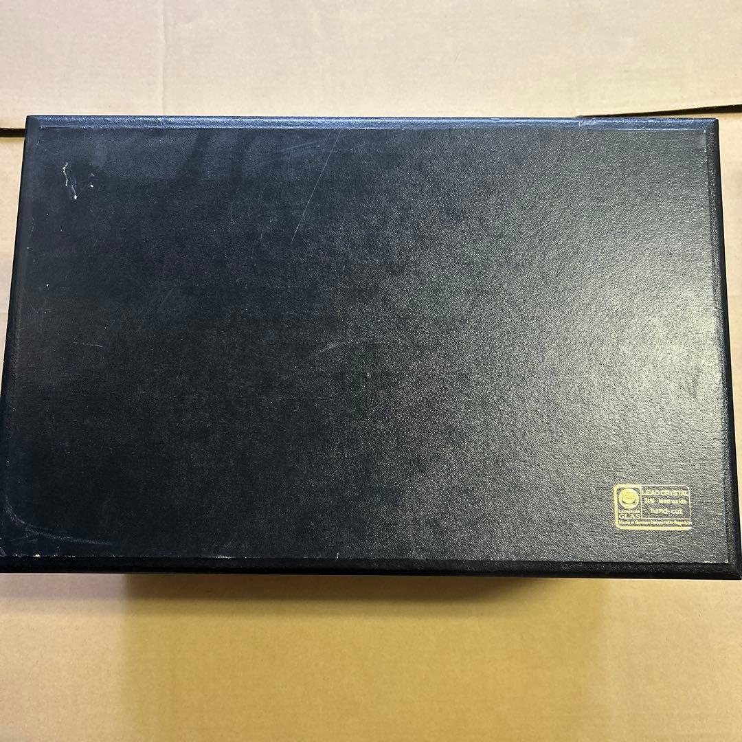 ドイツLAUSITZER ラウジッツァー ハンドカット赤披 クリスタルガラス花瓶