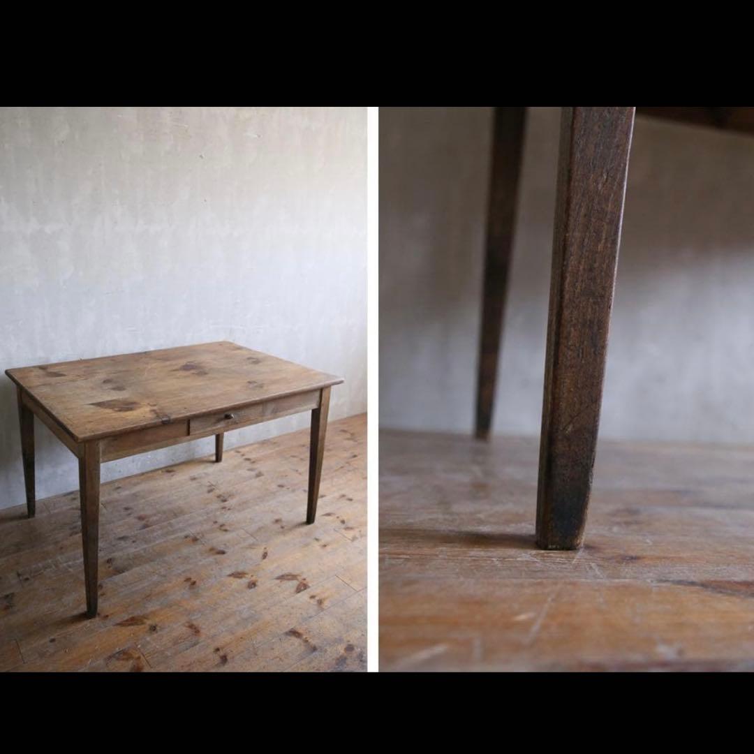 本日最終　アンティーク　ダイニングテーブル 引き出し付き