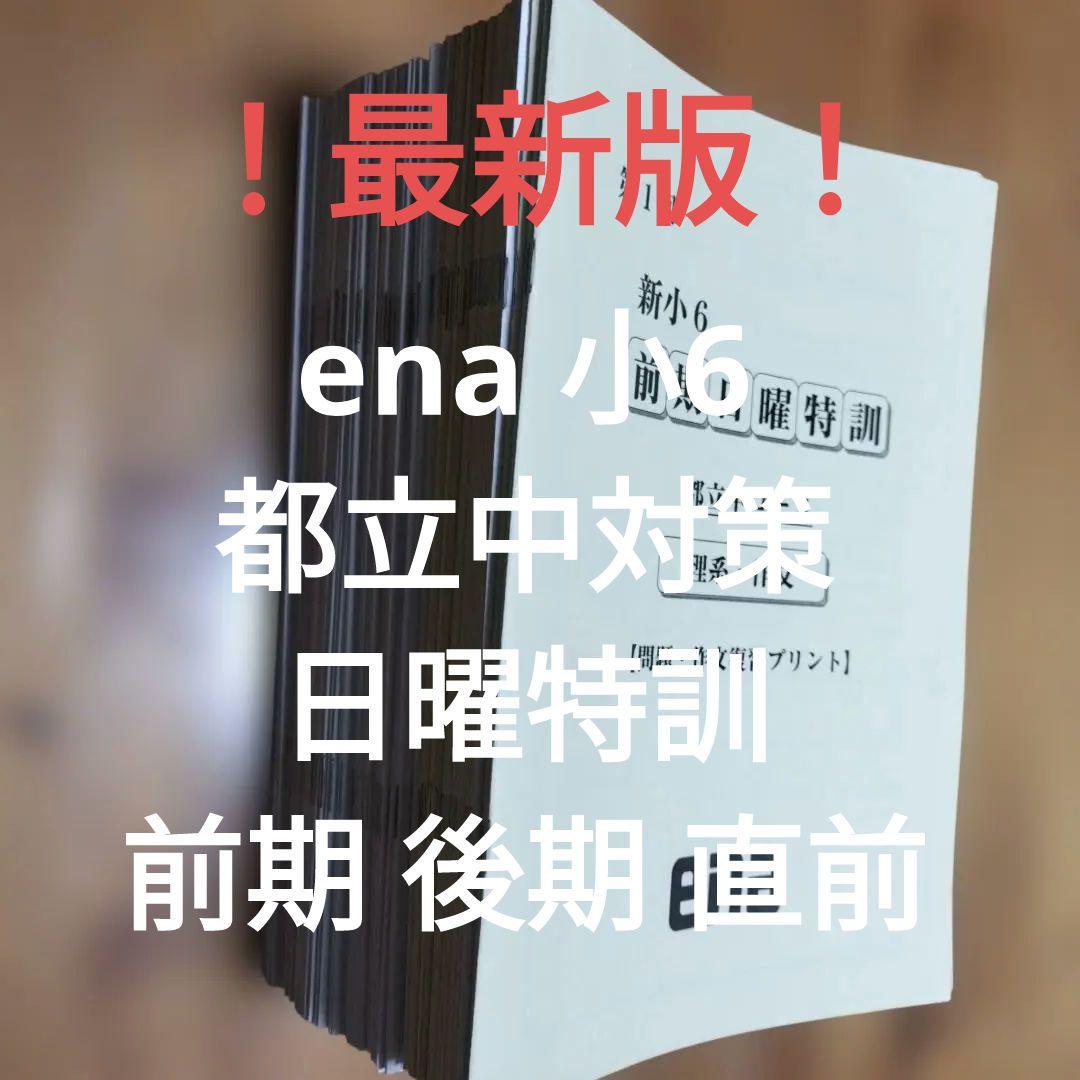 最新版 小6 日曜特訓　前期日曜特訓 後期日曜特訓 直前特訓 三鷹中等 全31回