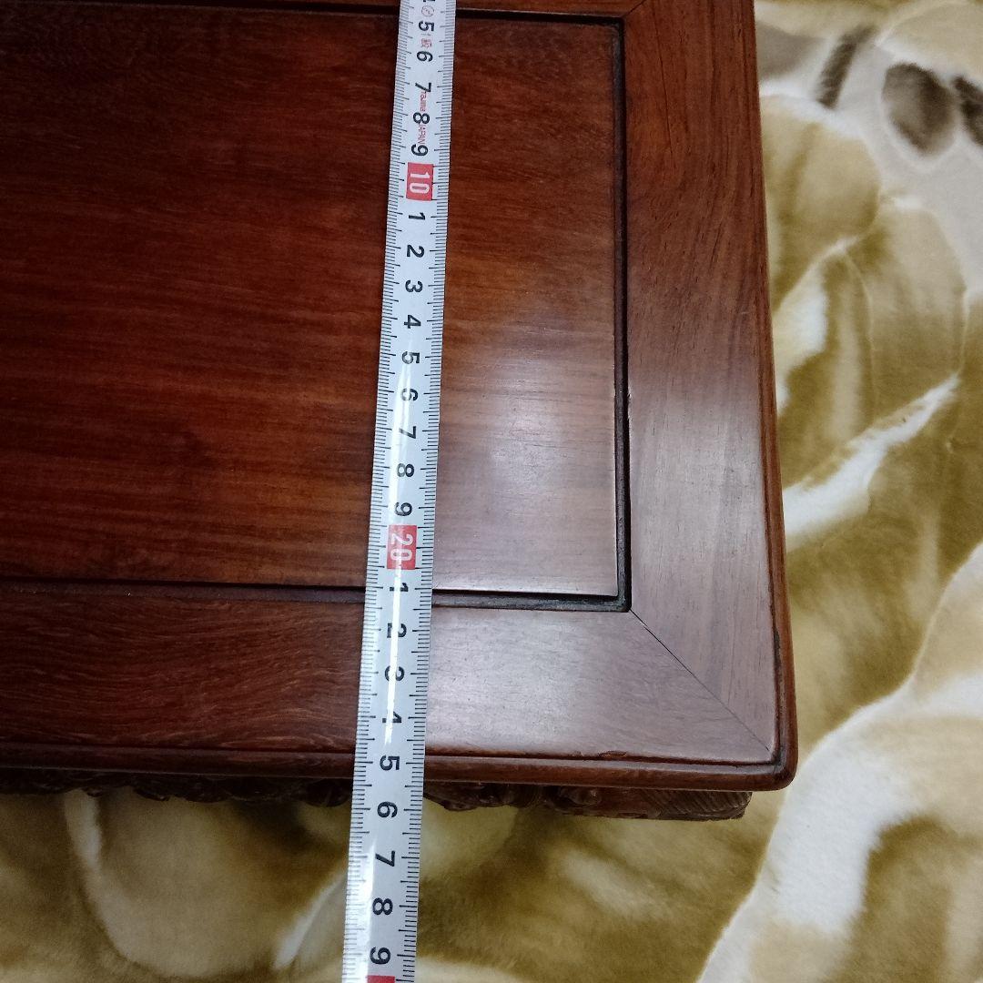 木製彫刻フラワースタンド 獅子脚 約44cm