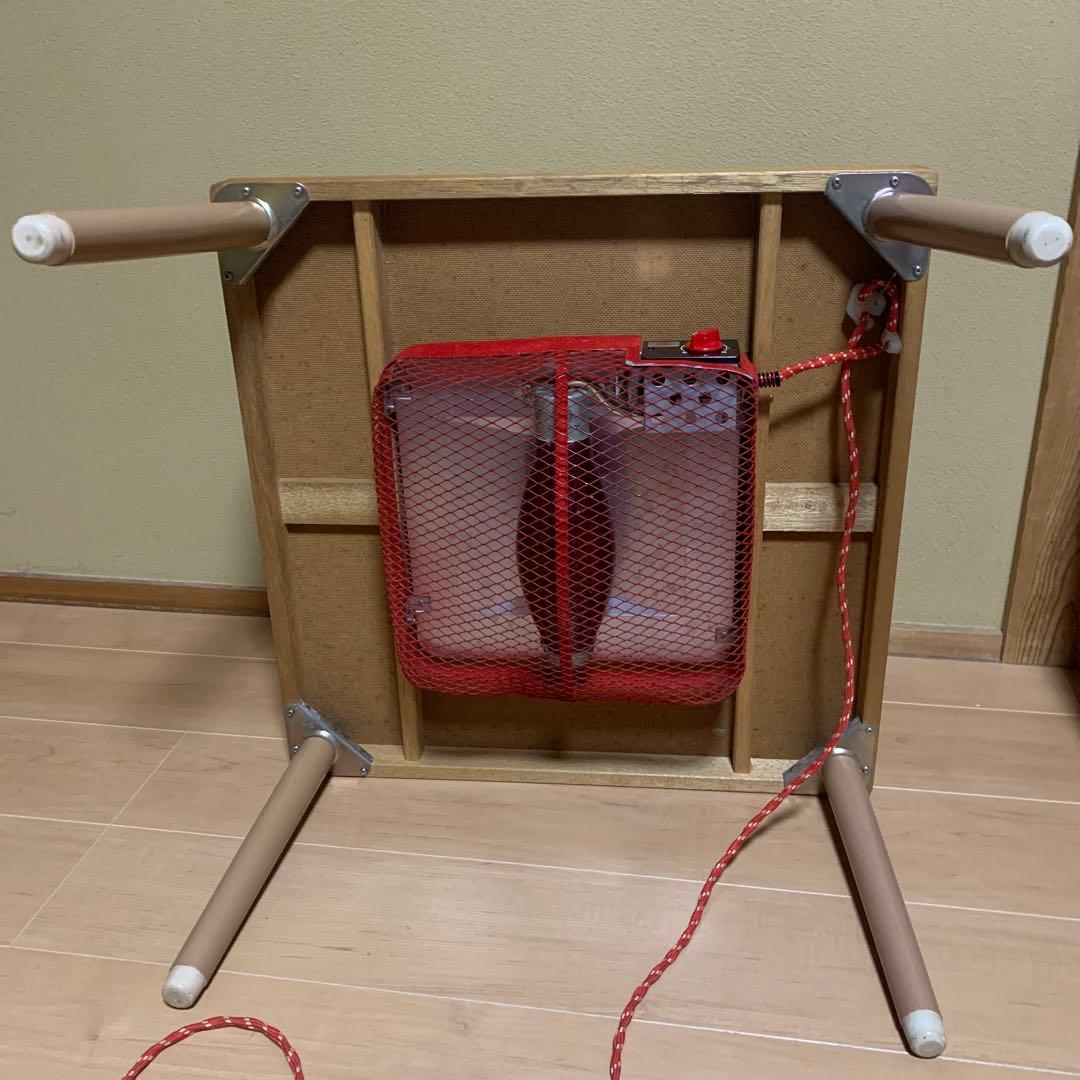 赤外線ホームこたつ　ホリエ電機株式会社　HU-554E　天板付き