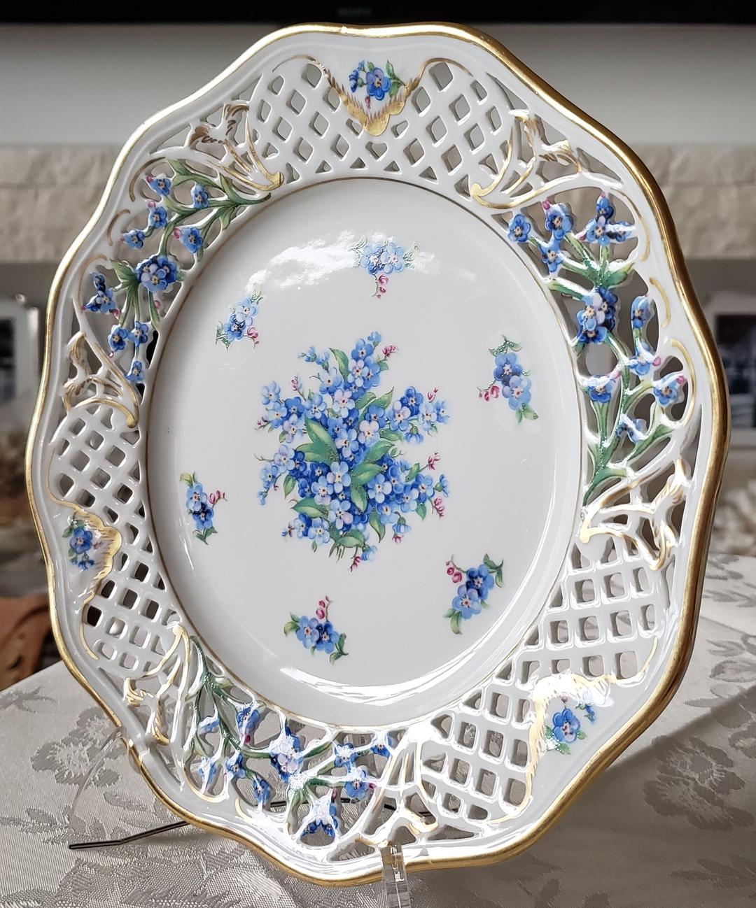 シューマン ⑱ ババリア 勿忘草 ピアス プレート 21.5cm