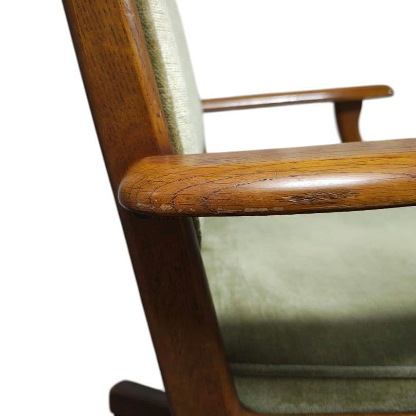 karimoku オールドカリモク コロニアル デスクチェア モケットグリーン