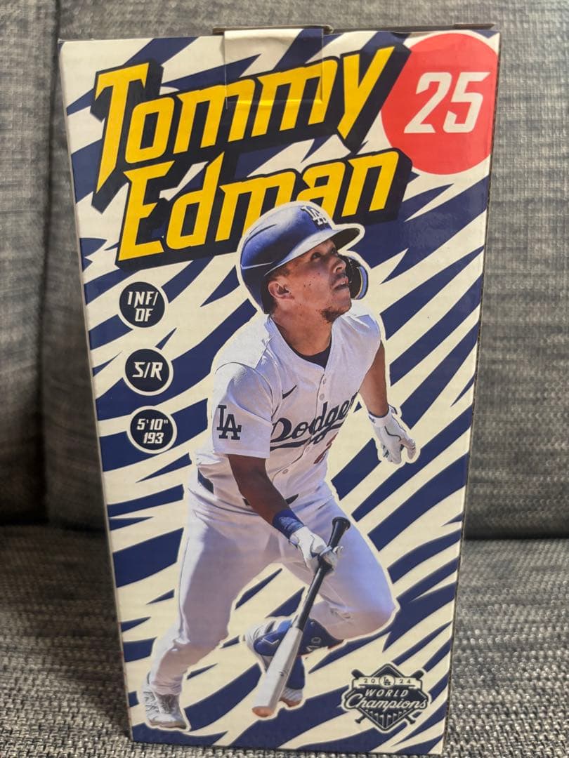 40,000個限定！ドジャーススタジアム限定配布　トミーエドマン ボブルヘッド