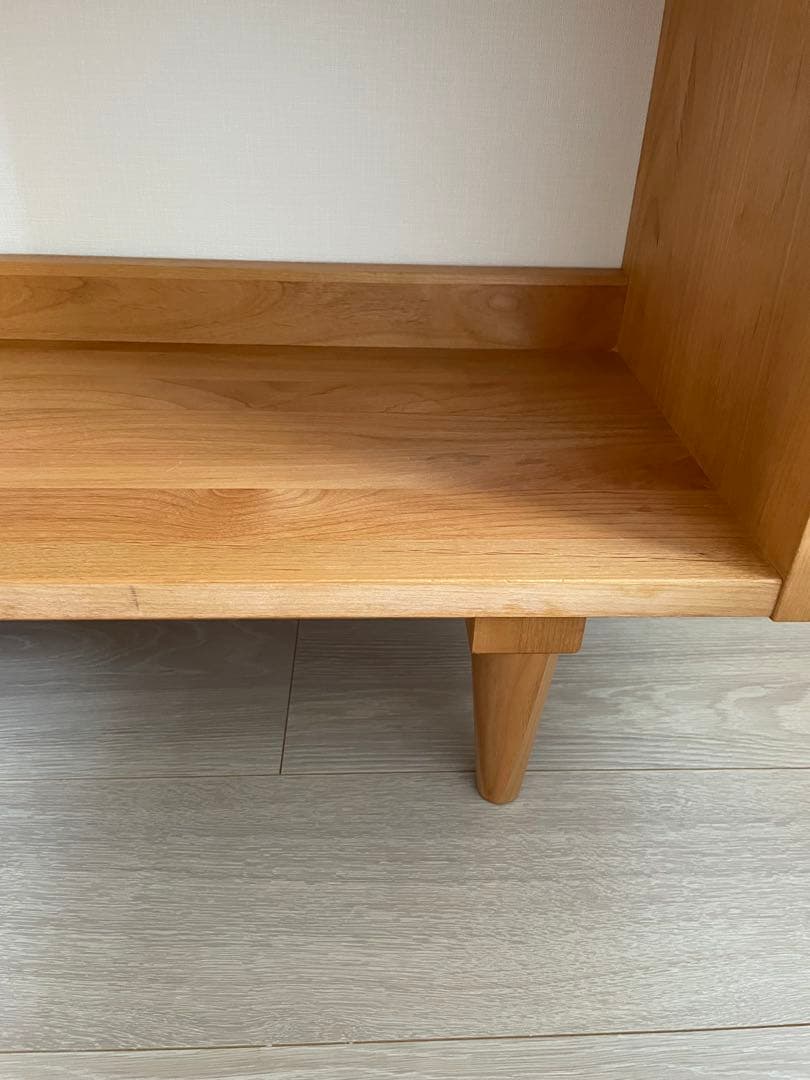 モモナチュラル シェルフ　本棚　食器棚