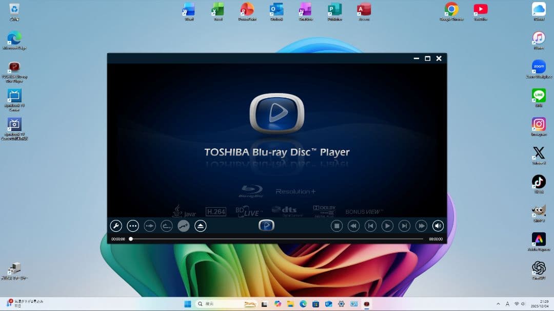 東芝TVPC 地デジ i7 SSD512GB 16GB W11Pro 25H2