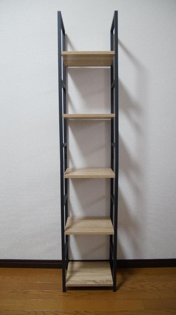 スリム収納 木製棚 スリムデザイン 収納ラック 4段棚