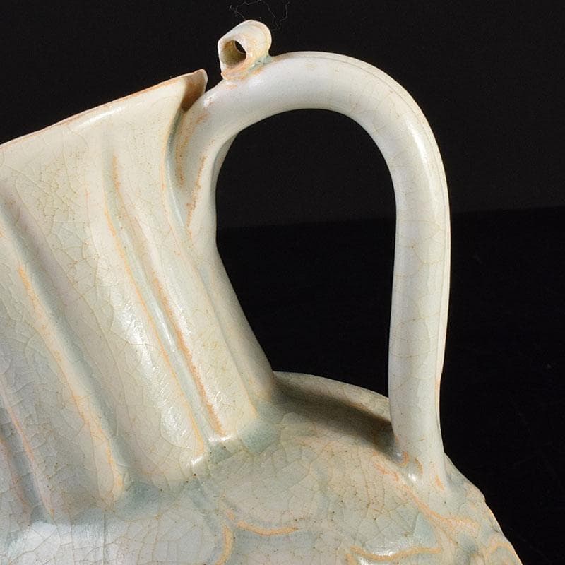 中国　影青　青白磁　花文　水注瓶　C　6980