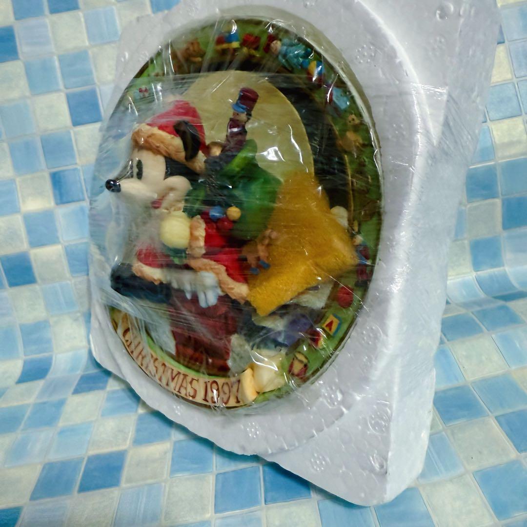 ディズニー　ミッキー クリスマス　3Dプレート 1997年 エネスコ