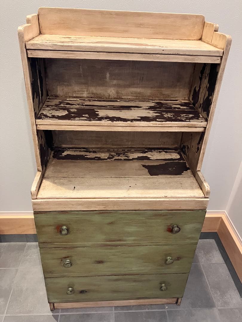 【さらに！お値下げしました】アンティークチェストキャビネット棚　カリフォルニア
