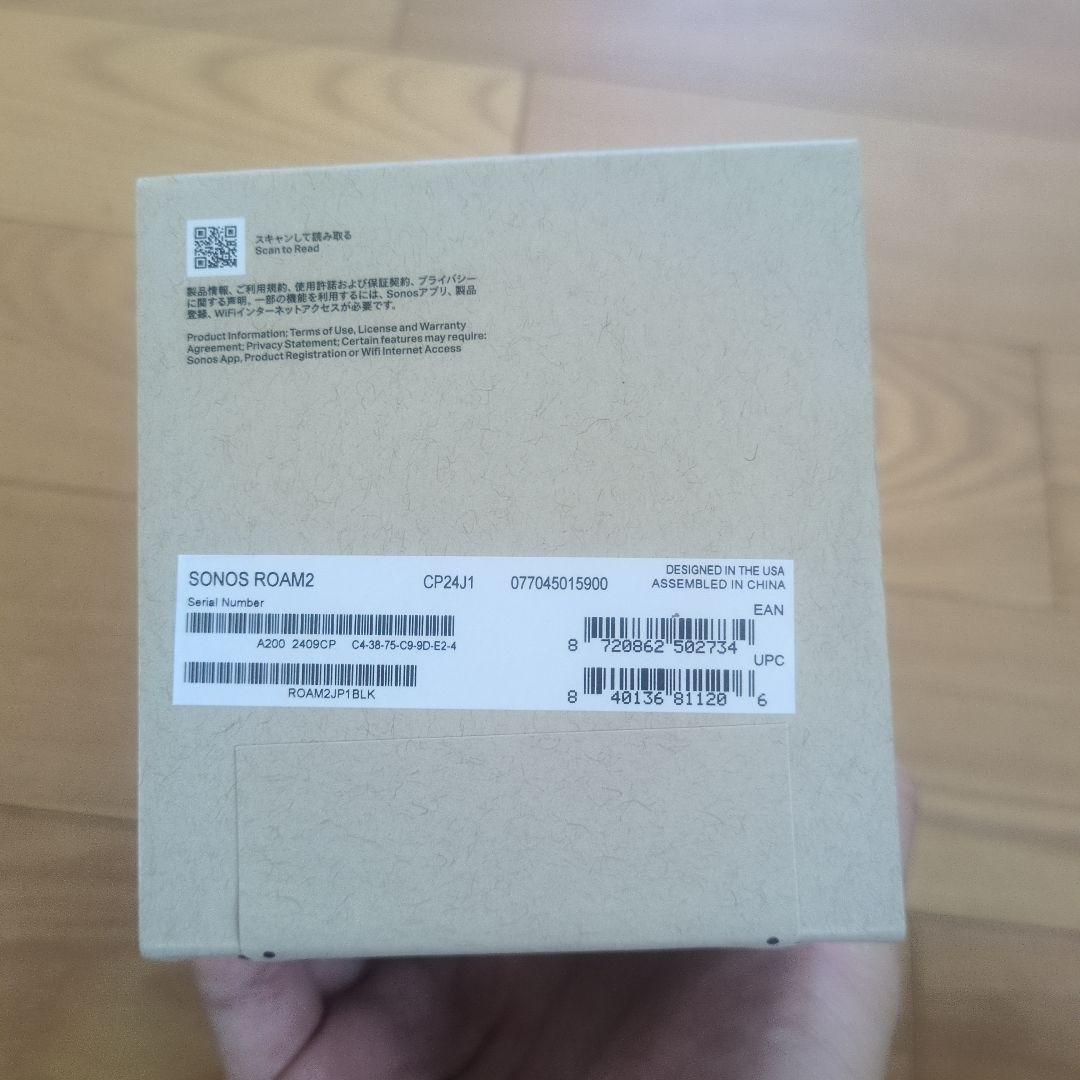 SONOS Roam2 スマートスピーカー　黒