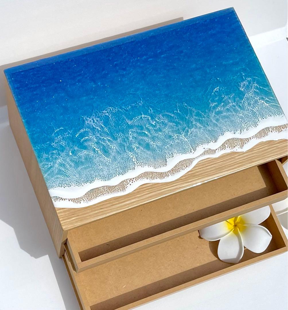 レジンオーシャンアート 2段引出しインテリア♡