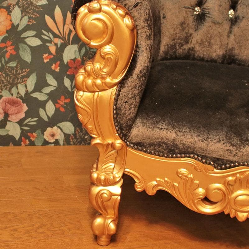 クイーンチェア ソファ ブラック 一人掛け インテリア 682-178