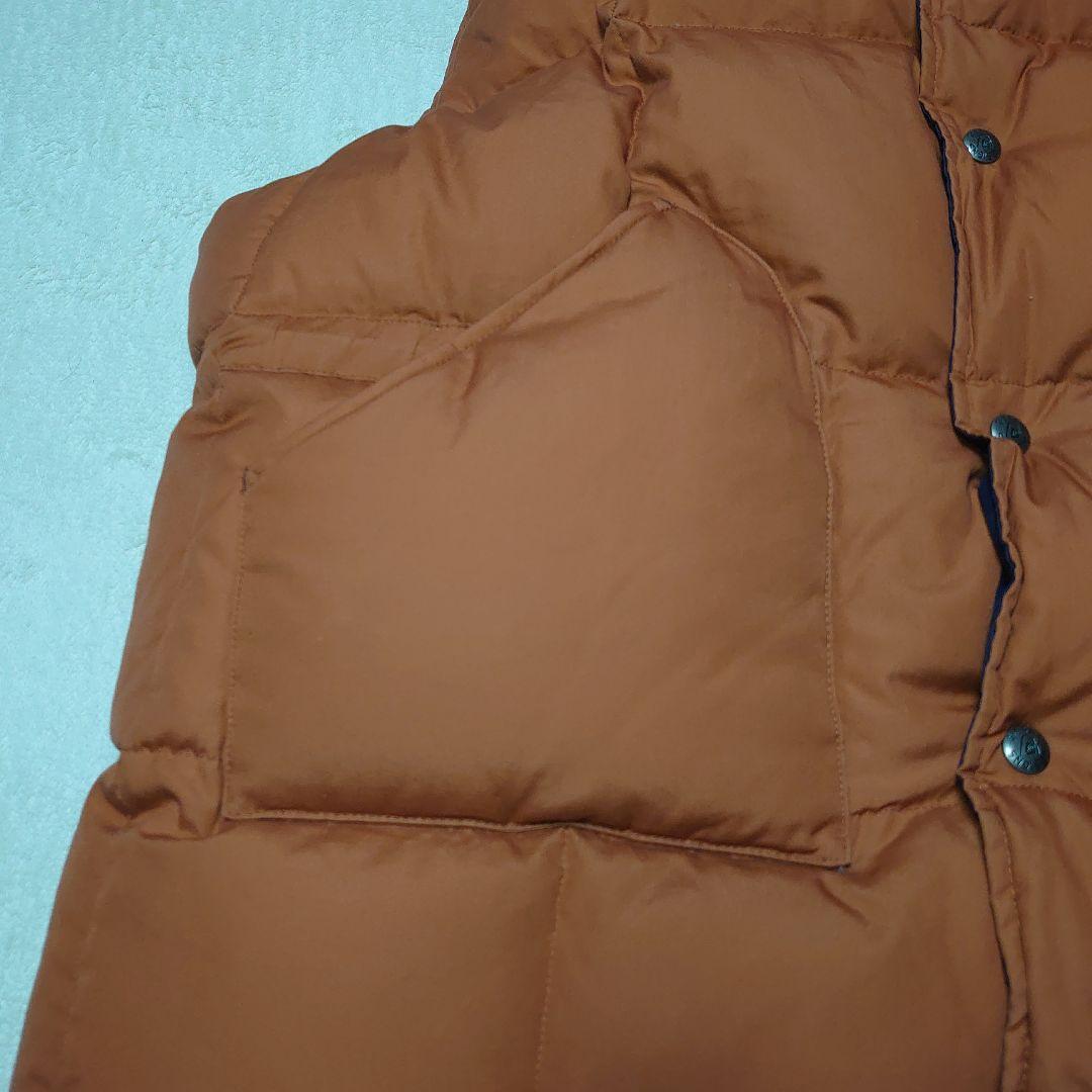BEAMS PLUS　トリプルコラボ　ダウンベスト XL　美品　オレンジ