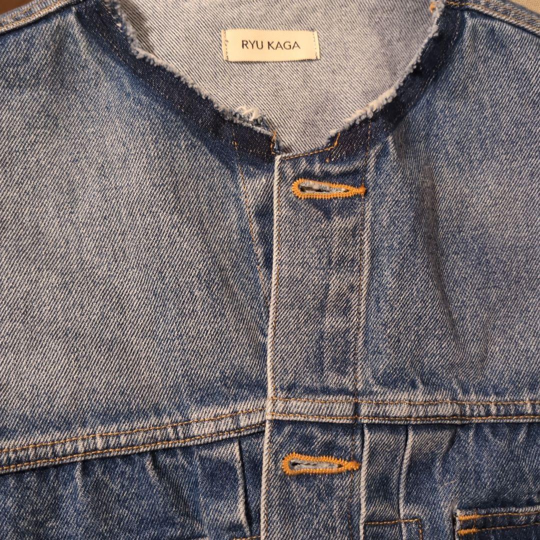限定値下げ　RYU KAGA - Cropped denim jacket　36