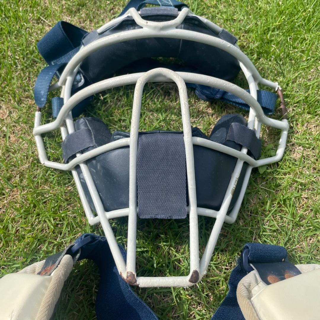 【美品】【中古】Mizuno Jr ジュニア用キャッチャー防具セット　面スペア付