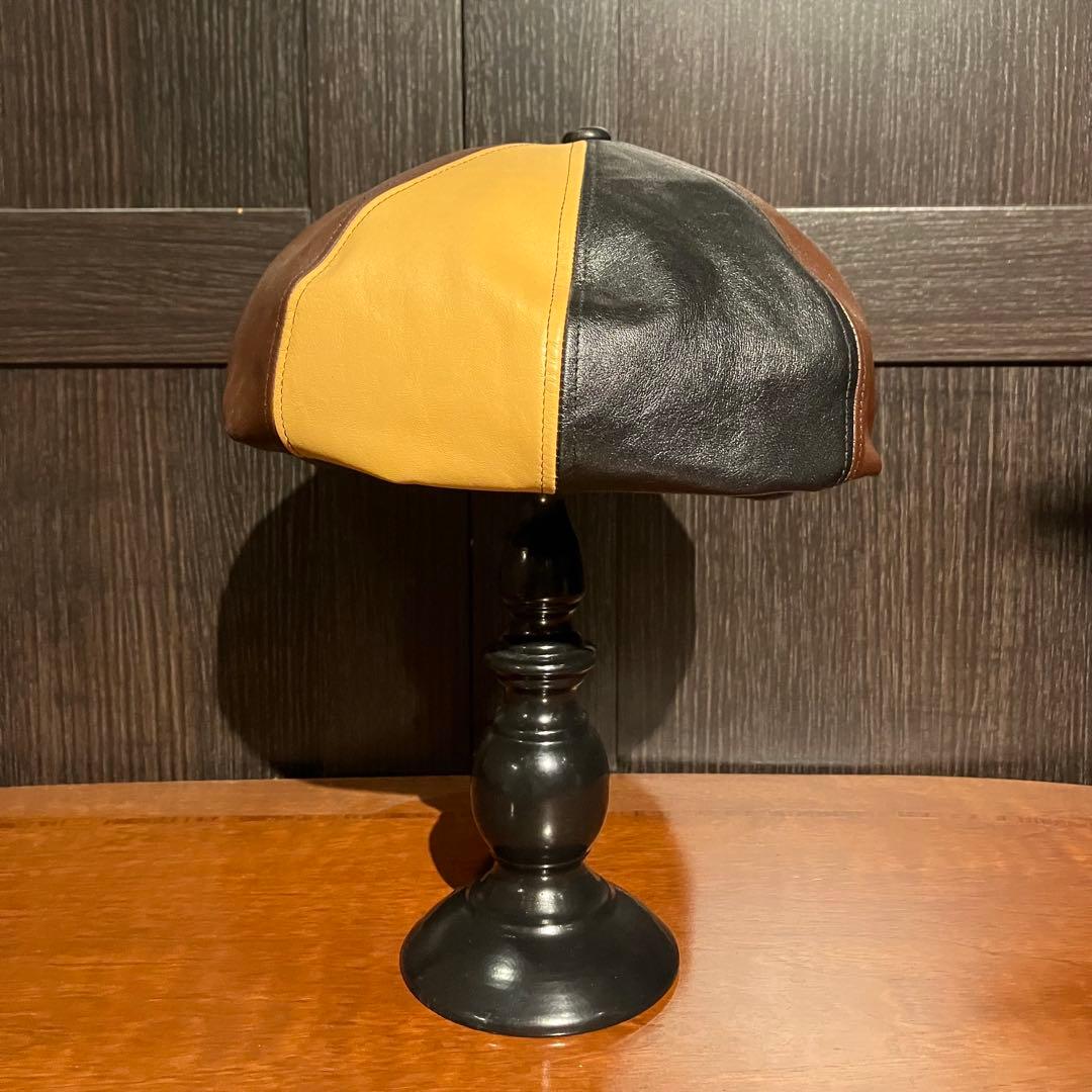 東洋エンター インディアンモーターサイクル キャスケット ホースハイド 馬革